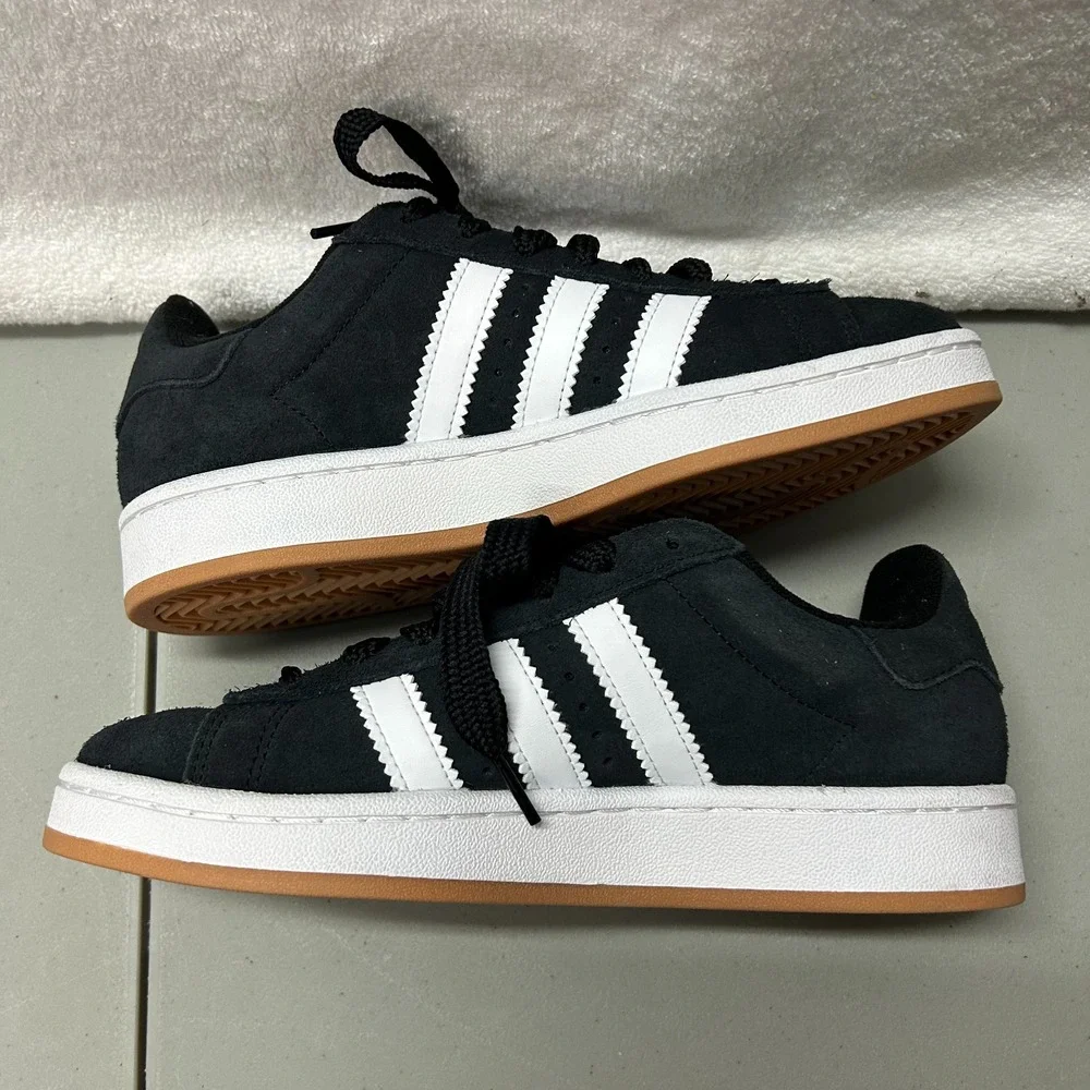 Adidas Kids Size 6 Black Suede Leather Campus 00s Athletic Shoes